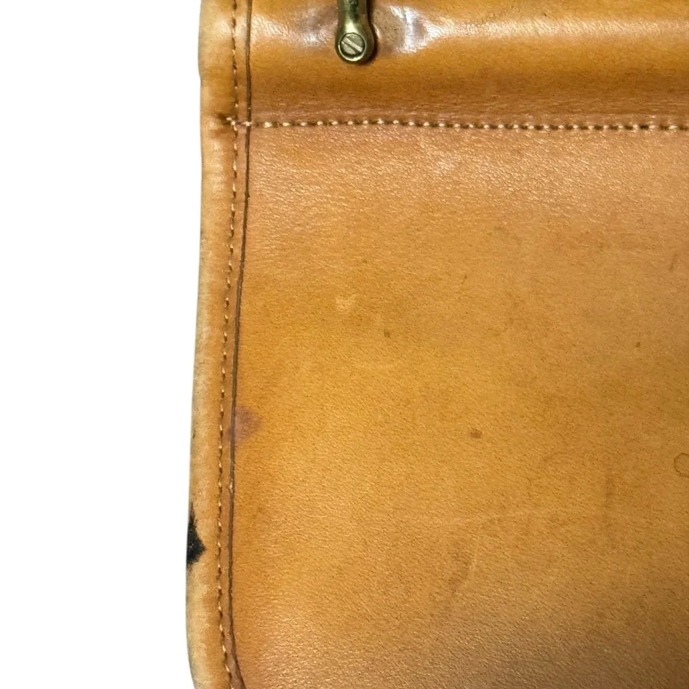 Vintage Coach Beekman Briefcase Tan Leather Laptop Shoulder Bag Crossbody - Picture 6 of 13